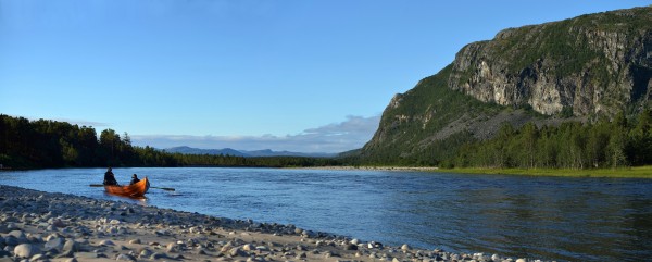 Alta elven i midten af juli