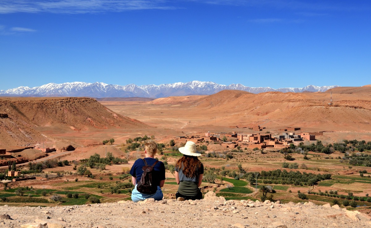 Marokko med udsigt over Atlas bjergene